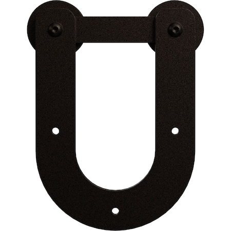 Ekena Millwork Economy Horseshoe Silent Roller Hanger w/ Bolts for Barn Door for 1 3/8" to 1 3/4" Doors GB6008R2AB
